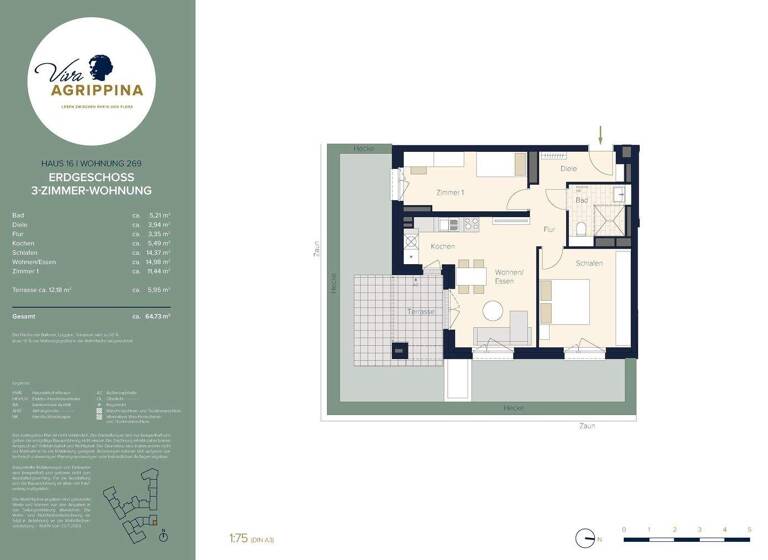 Wohnung zum Kauf - Erstbezug 1.299.900 € 4 Zimmer 125,6 m² EG Neustadt-Nord Köln 50668