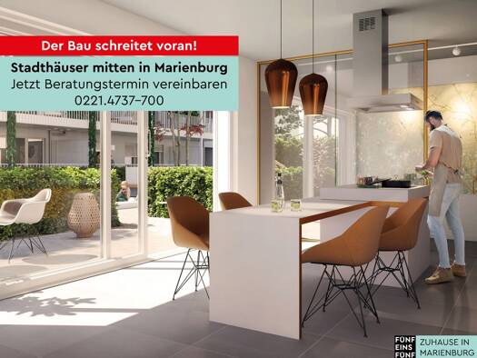 Stadthaus zum Kauf - Erstbezug 998.900 € 4 Zimmer 123,1 m² 119,7 m² Grundstück Köln 50968
