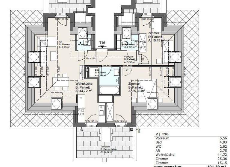 Wohnung zum Kauf 627.200 € 3 Zimmer 101,4 m² Khuenweg 5 Wien 1220