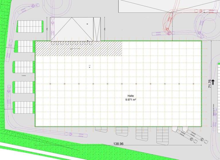 Lagerhalle zur Miete - Erstbezug provisionsfrei 9.700 m² Lagerfläche Crimmitschau 08451