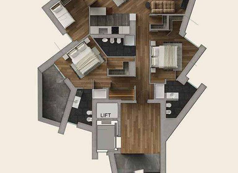 Studio zum Kauf 2.650.000 € 3 Zimmer 197 m² Cretaz  Le Breuil - Cervinia  Valtournenche  Valle Breuil-Cervinia 11028c