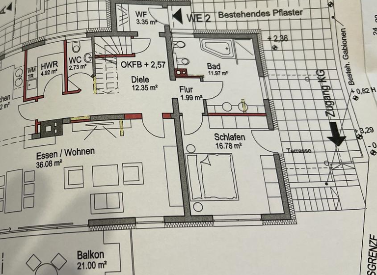 Terrassenwohnung zum Kauf 550.000 € 4 Zimmer 140 m² 1. Geschoss Münchenerstraße 135 Altmühldorf Mühldorf a.Inn 84453