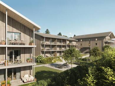 Wohnung zum Kauf - Neubau provisionsfrei 347.600 € 2 Zimmer 60,7 m² Tittmoninger Straße 52, 52a, 52b Laufen Laufen 83410