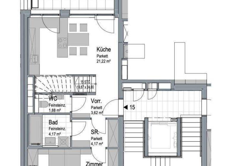 Terrassenwohnung zum Kauf - Erstbezug 660.000 € 5 Zimmer 121,2 m² Altmannsdorfer Straße Wien 1230