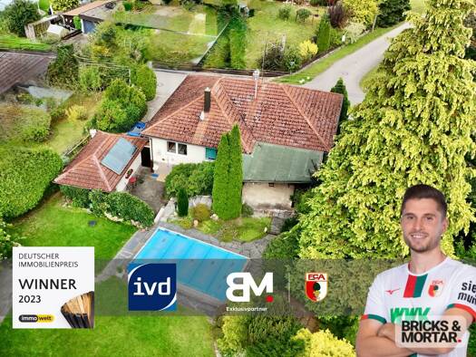 Bungalow zum Kauf 480.000 € 3 Zimmer 115,3 m² 890 m² Grundstück Gabelbachergreut Zusmarshausen / Gabelbachergreut 86441