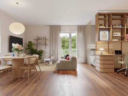 Studio zum Kauf - Erstbezug 205.000 € 1 Zimmer 31,8 m² EG Bramfeld Hamburg 22175