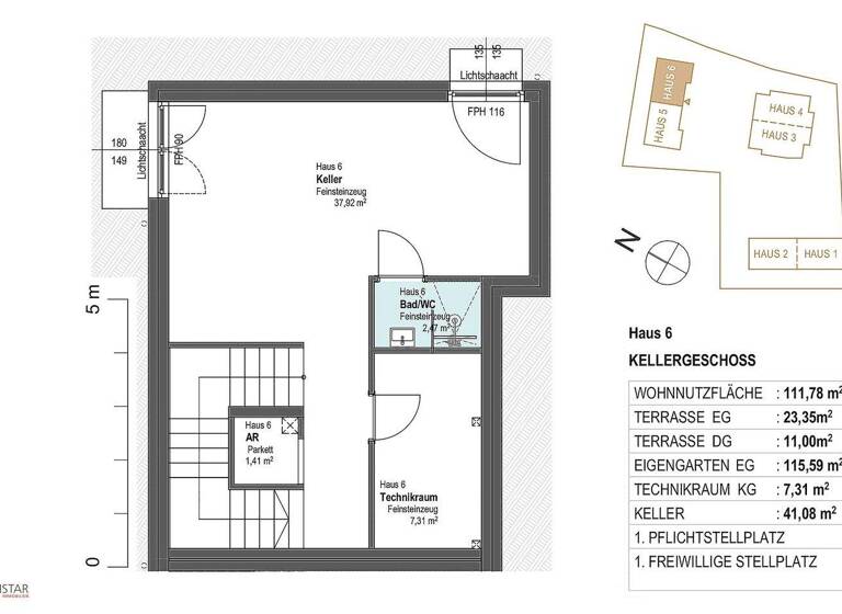 Doppelhaushälfte zum Kauf - Erstbezug 899.000 € 5 Zimmer 112 m² frei ab sofort Klosterneuburg 3400