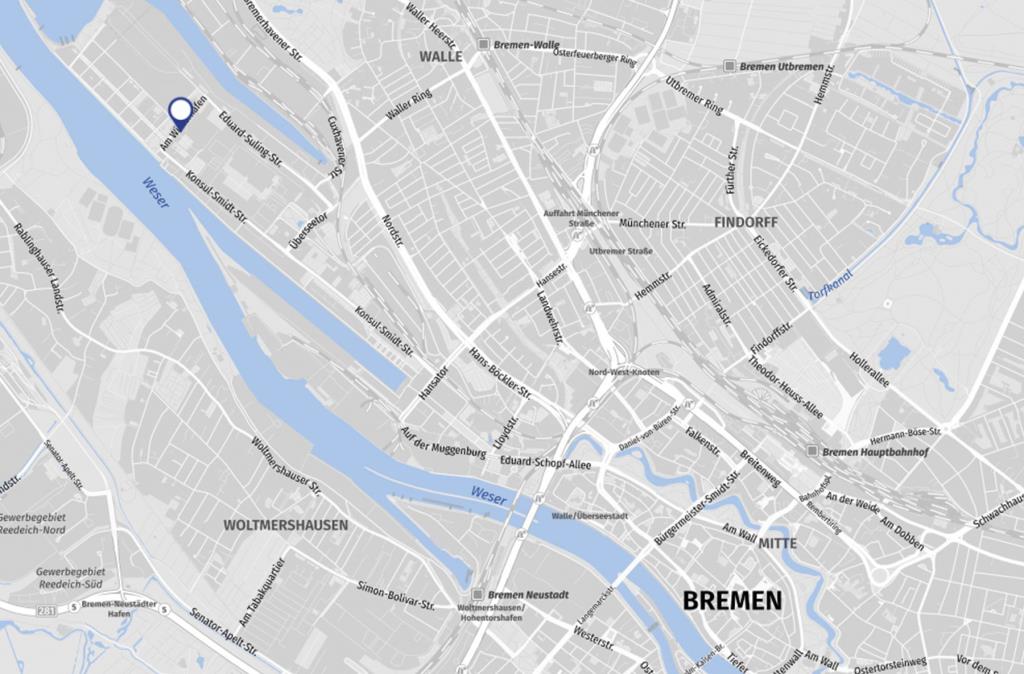 Bürofläche zur Miete 11 € 525 m²<br/>Bürofläche ab 525 m²<br/>Teilbarkeit Häfen - Handelshäfen Überseestadt 28217