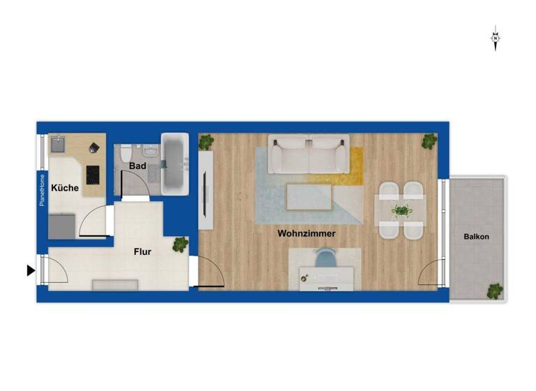 Studio zum Kauf 345.000 € 1 Zimmer 42 m² 1. Geschoss Sendling-Westpark München 81369