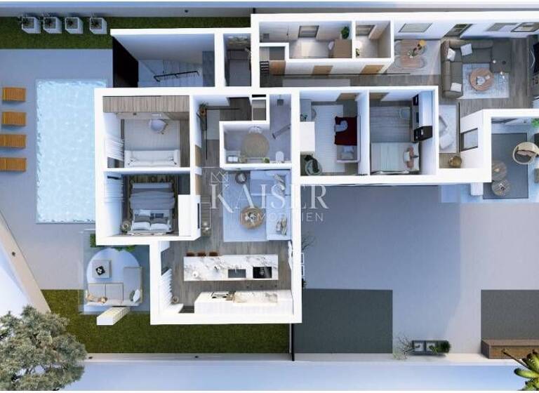 Wohnung zum Kauf 845.000 € 5 Zimmer 129 m² Petrcane, Zadar - Okolica Petrcane - Kozino