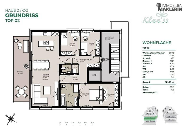 Wohnung zum Kauf 1.177.700 € 5,5 Zimmer 124,3 m² Knabenseminarstraße 33 Urfahr Linz 4040