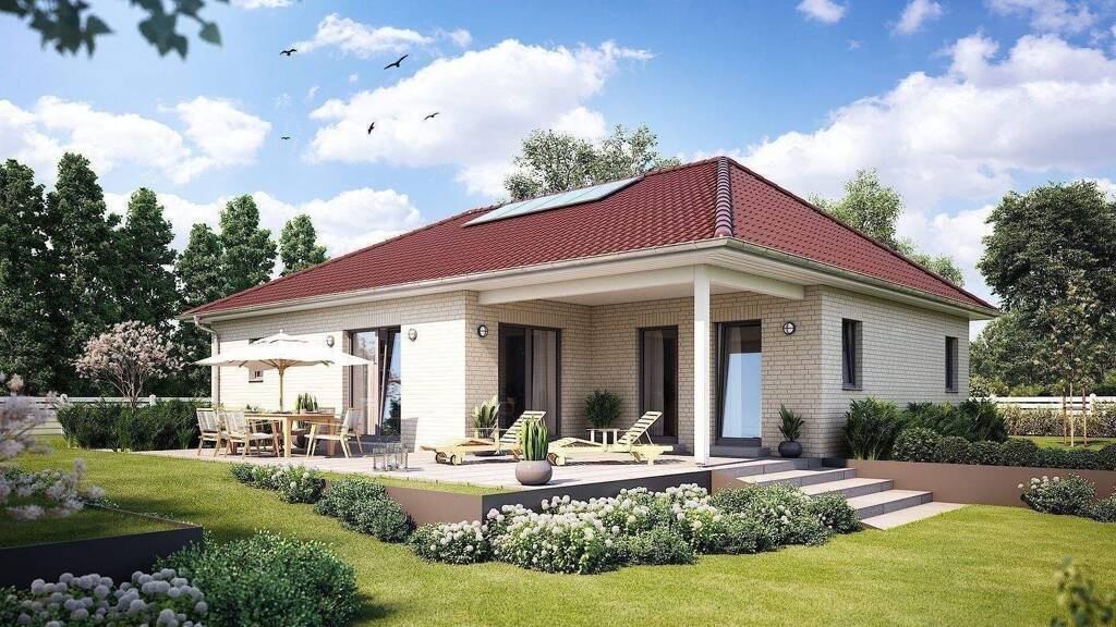 Bungalow zum Kauf provisionsfrei 371.000 € 4 Zimmer 123 m² 605 m² Grundstück Alte Dorfstraße 46 Lübstorf 19069