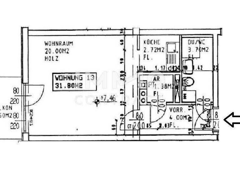 Wohnung zur Miete 269 € 1 Zimmer 31,7 m² 2. Geschoss Fischergasse 23 Geidorf Graz 8010