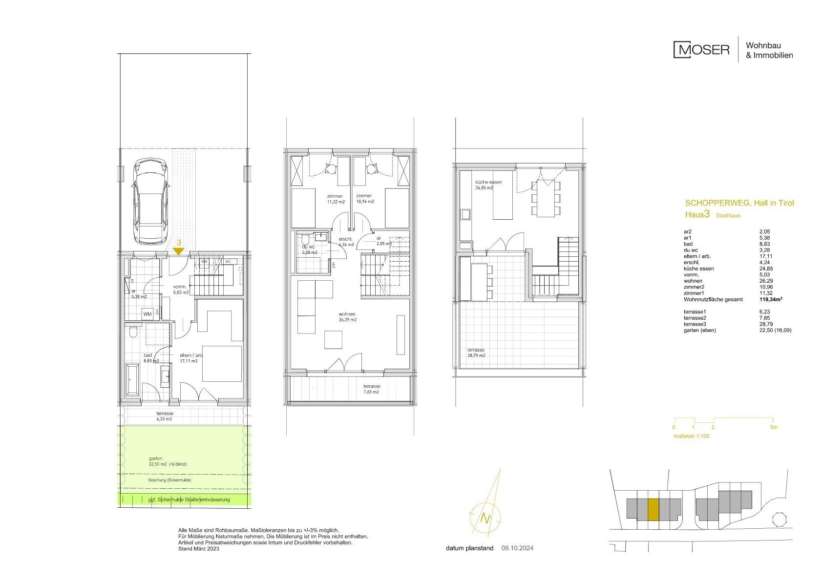 Haus zum Kauf provisionsfrei 793.000 € 119,3 m²<br/>Wohnfläche Hall in Tirol 6060