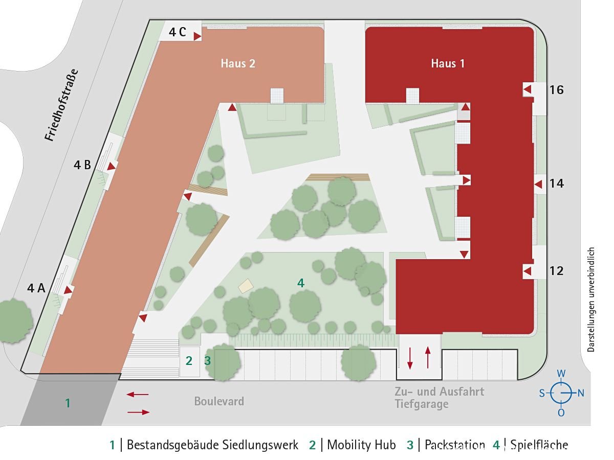 Wohnung zum Kauf provisionsfrei 694.000 € 4 Zimmer 86,8 m²<br/>Wohnfläche 2.<br/>Geschoss Friedhofstraße 14 Am Pragfriedhof Stuttgart 70191