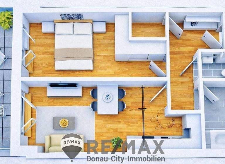 Wohnung zur Miete 1.200 € 2 Zimmer 47,5 m² frei ab 01.03.2026 Wien 1220