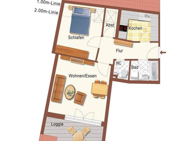 Wohnung zum Kauf 157.500 € 2 Zimmer 62,3 m² 2. Geschoss Pennrich Dresden / Gompitz 01156