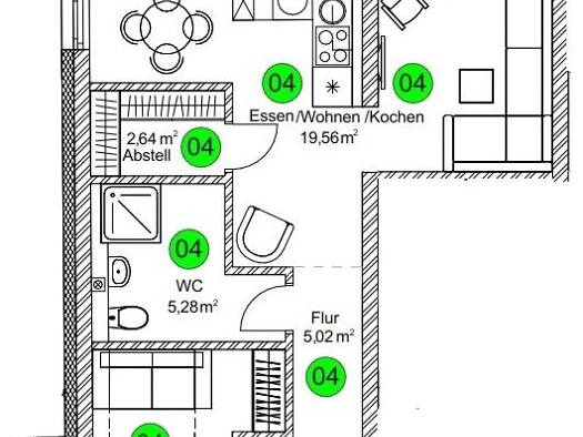Wohnung zum Kauf provisionsfrei 135.000 € 2 Zimmer 43,2 m² 1. Geschoss frei ab 01.12.2026 Fridingen an der Donau 78567