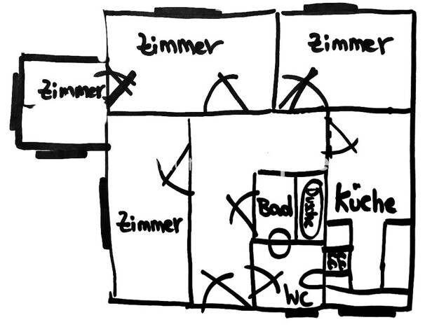 Studio zur Miete Tauschwohnung 900 € 4 Zimmer 95 m² EG Babelsberg Nord Potsdam 14482