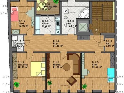 Wohnung zur Miete 1.500 € 4 Zimmer 129,1 m² frei ab 01.12.2026 Zentrum-West Mitte 04109