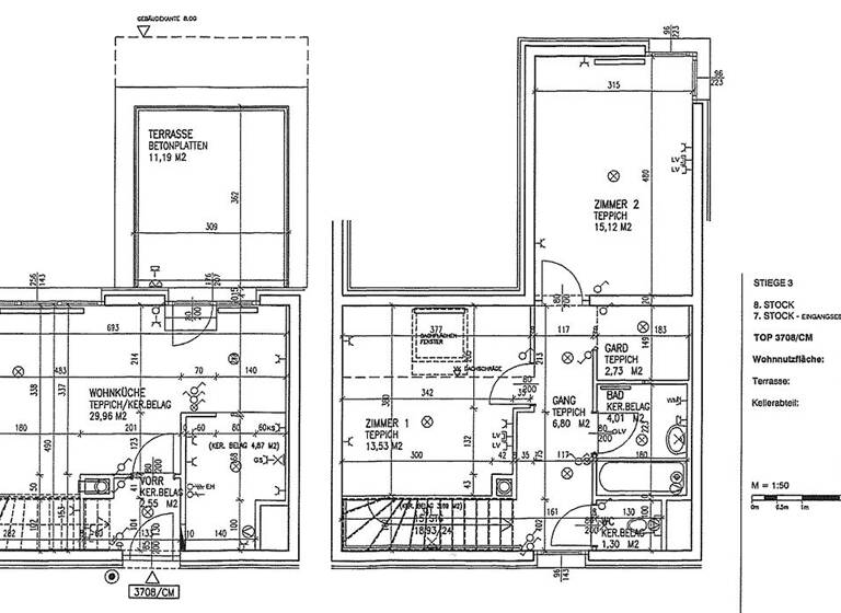 WG-Zimmer zum Kauf 579.000 € 3 Zimmer 76 m² 7. Geschoss Meldemannstraße Wien 1200