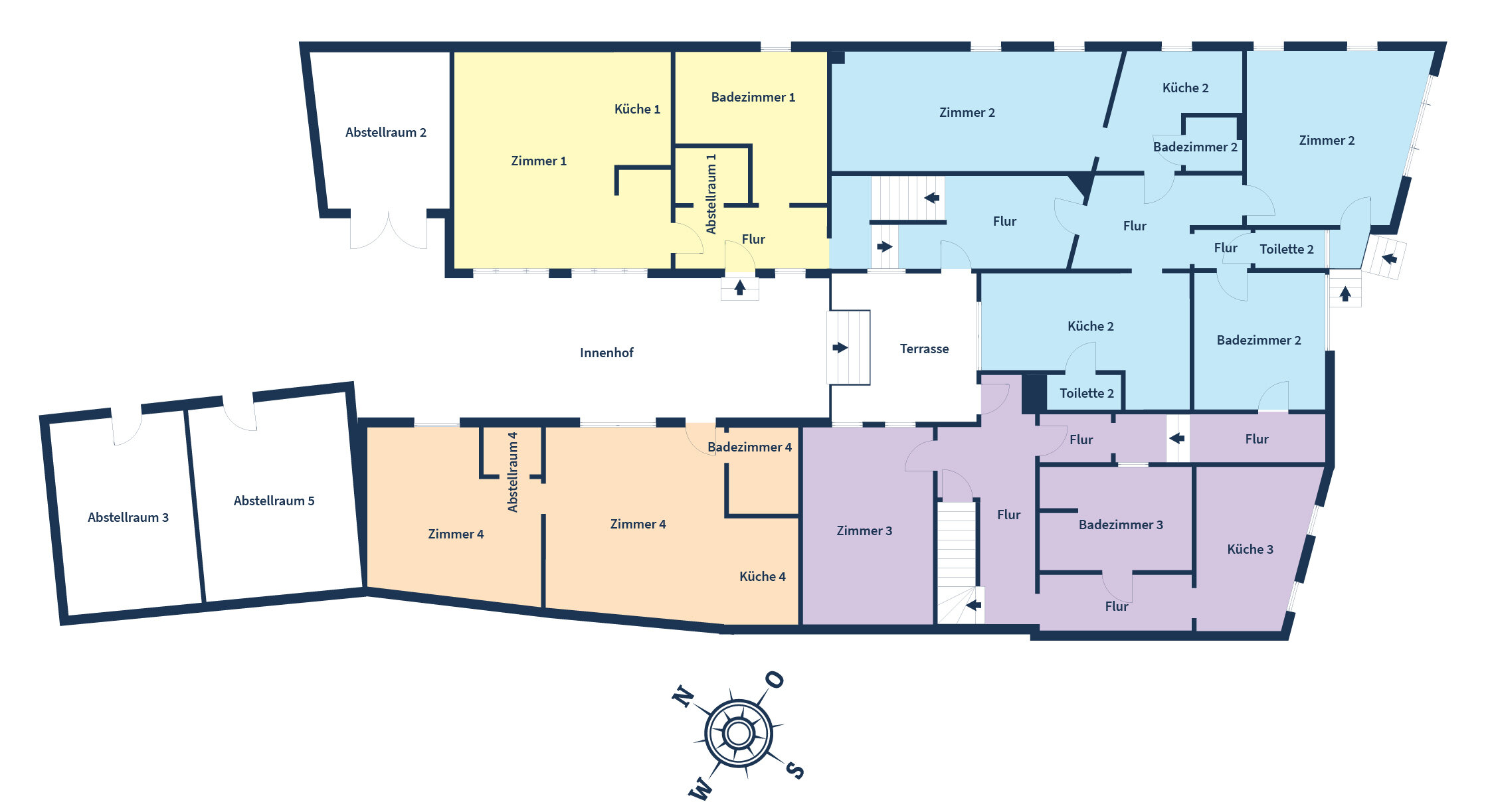 Mehrfamilienhaus zum Kauf 799.000 € 17 Zimmer 600,1 m²<br/>Wohnfläche 1.200 m²<br/>Grundstück Neupotz 76777