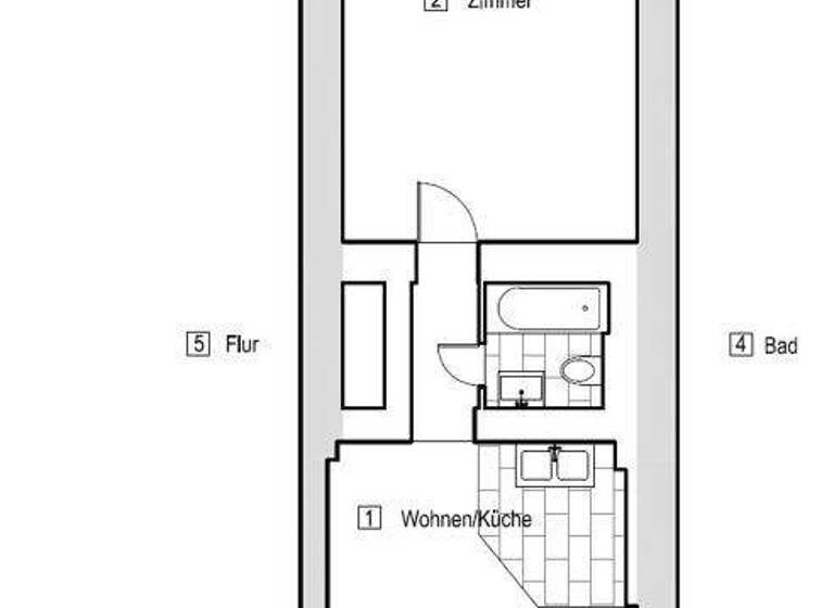 Wohnung zur Miete 786 € 2 Zimmer 45,8 m² 1. Geschoss Gesundbrunnen Berlin 13357