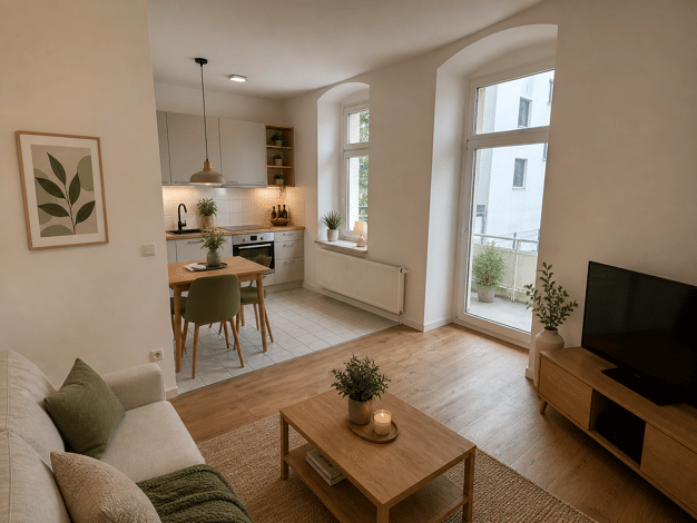 Wohnung zur Miete 450 € 2 Zimmer 58 m² EG Kaßberg Chemnitz 09112
