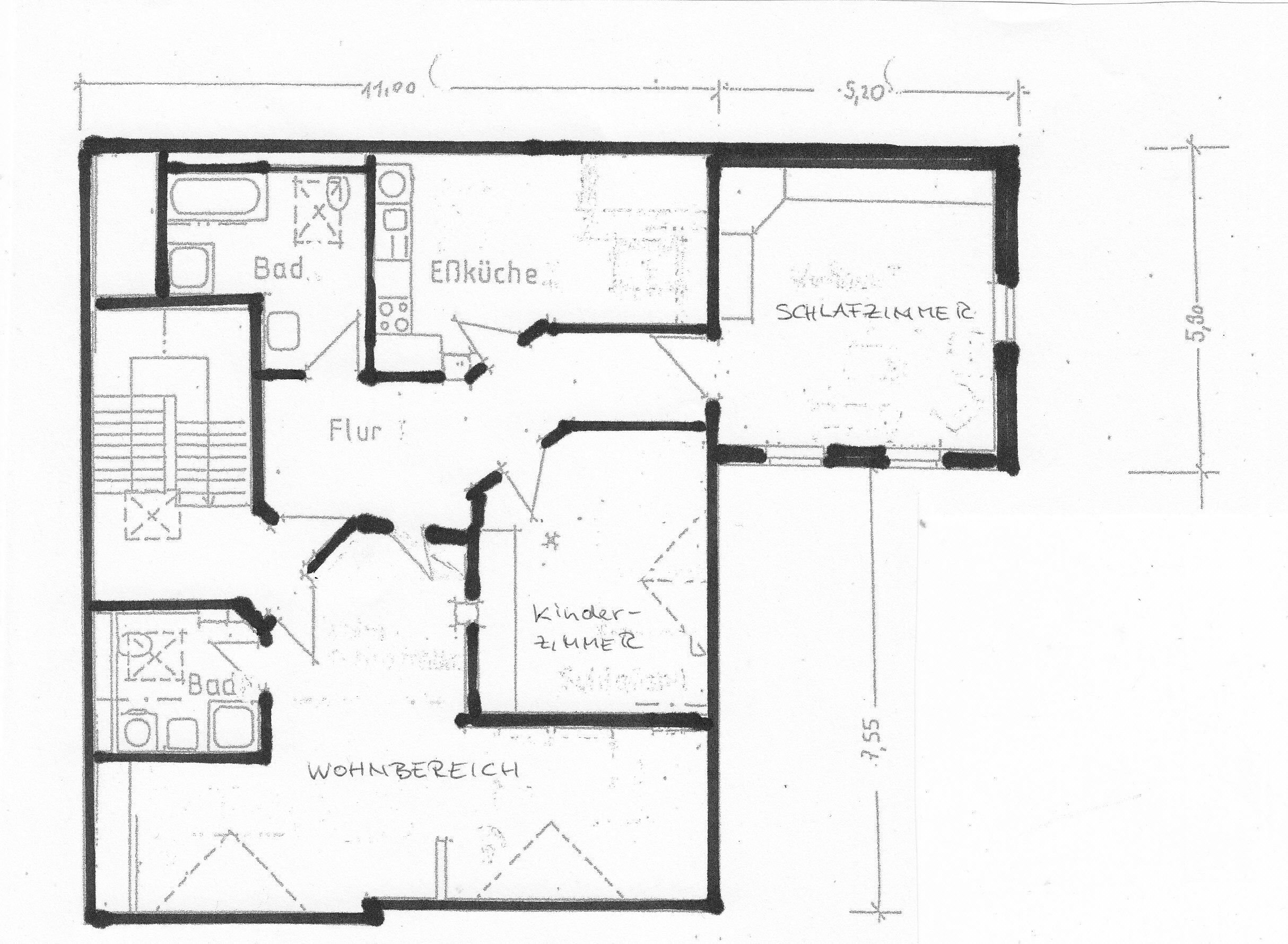 Wohnung zur Miete 1.100 € 3 Zimmer 111 m²<br/>Wohnfläche 3.<br/>Geschoss 01.02.2025<br/>Verfügbarkeit Radebeul 01445