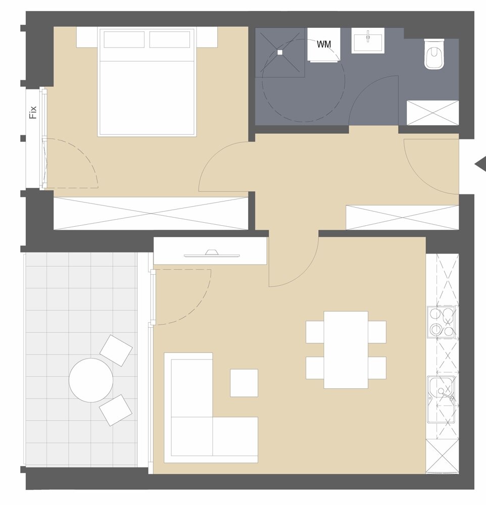 Terrassenwohnung zum Kauf 372.000 € 2 Zimmer 50 m²<br/>Wohnfläche Klosterstrasse 16 Lauterach 6923