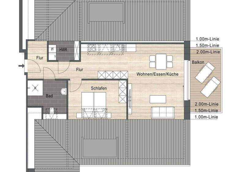 Wohnung zum Kauf 259.000 € 2 Zimmer 63 m² Borken 46325