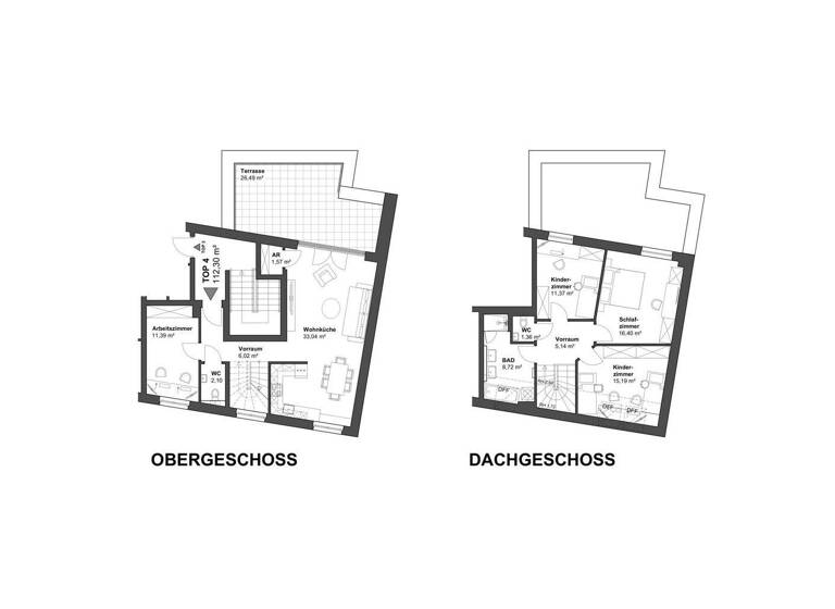 Maisonette zum Kauf - Erstbezug 498.000 € 5 Zimmer 112,3 m² Obersdorf 2120