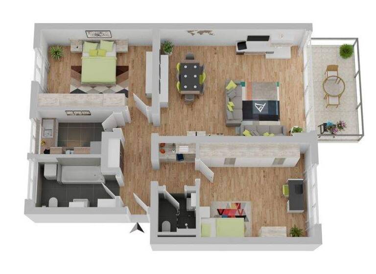 Wohnung zur Miete 1.140 € 3 Zimmer 95 m² 2. Geschoss frei ab 01.06.2026 Mellendorf Wedemark 30900