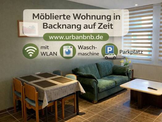 Wohnung zur Miete auf Zeit 1.450 € 1 Zimmer 38 m² frei ab 31.12.2027 Annonay-Straße Backnang Backnang 71522
