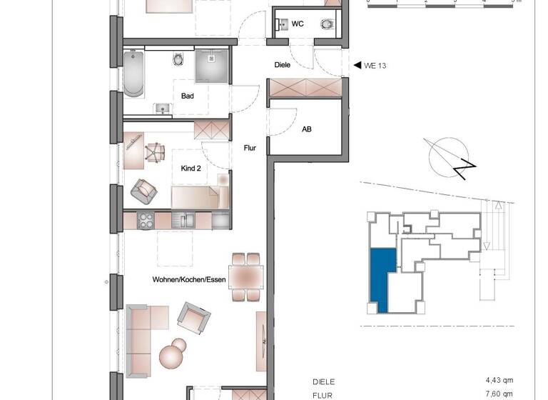 Wohnung zum Kauf provisionsfrei 479.900 € 4 Zimmer 103,2 m²<br/>Wohnfläche 1.<br/>Geschoss 01.09.2026<br/>Verfügbarkeit Lorestraße 8 Dinkelsbühl Dinkelsbühl 91550