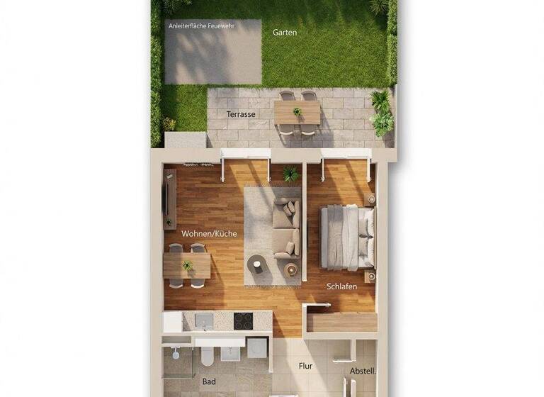 Terrassenwohnung zum Kauf 339.000 € 2 Zimmer 53,4 m² Kladow Berlin 14089