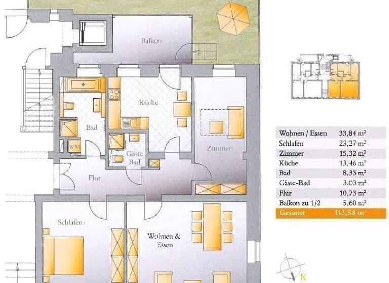 Wohnung zum Kauf 375.000 € 3 Zimmer 113,6 m² EG Seeburgstr. 94 Zentrum-Südost Leipzig 04103