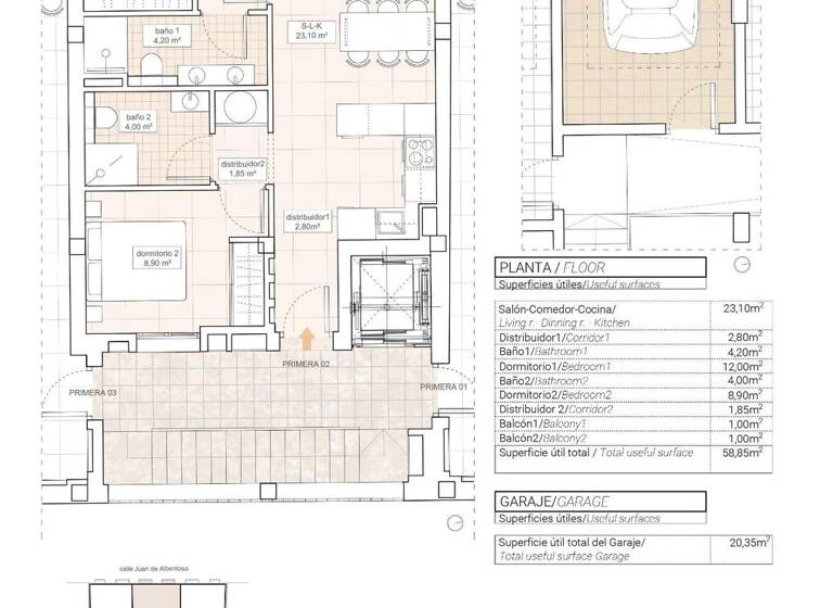 Wohnung zum Kauf provisionsfrei 198.000 € 2 Zimmer 66 m² Elche