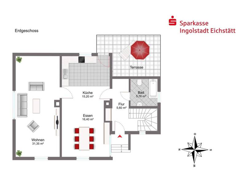 Einfamilienhaus zum Kauf 519.000 € 4 Zimmer 131 m² 521 m² Grundstück frei ab sofort Ingolstadt 85053
