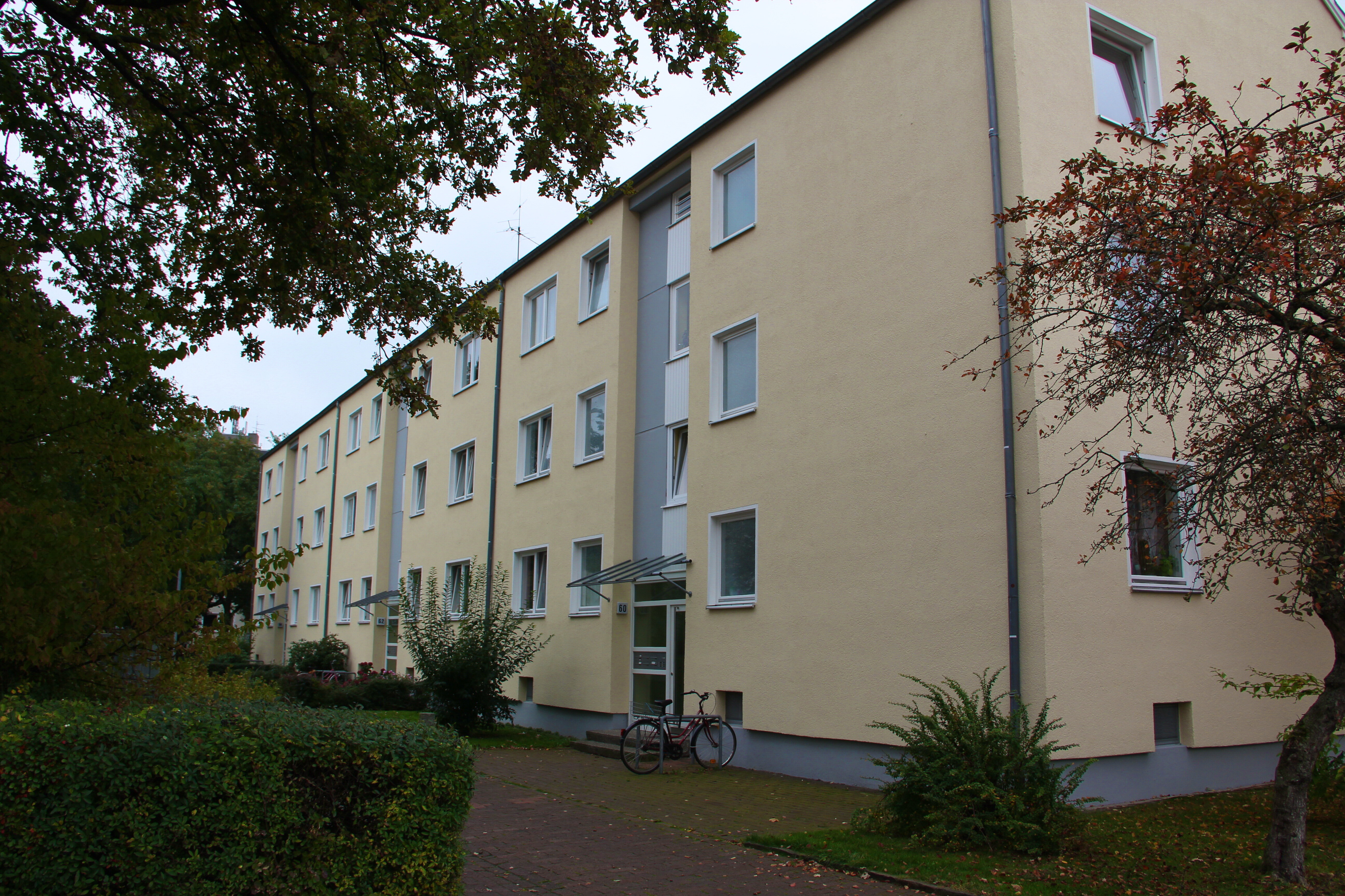 Wohnung zur Miete nur mit Wohnberechtigungsschein 430 € 2 Zimmer 51,6 m²<br/>Wohnfläche EG<br/>Geschoss Dresdener Str. 64 Vahrenheide Hannover 30179