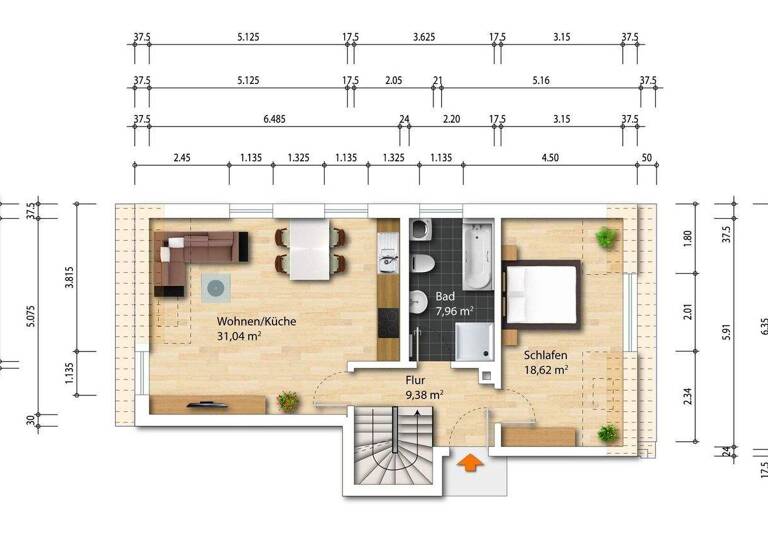 Maisonette zum Kauf 350.000 € 3 Zimmer 85,8 m² 3. Geschoss Cotta Dresden 01157
