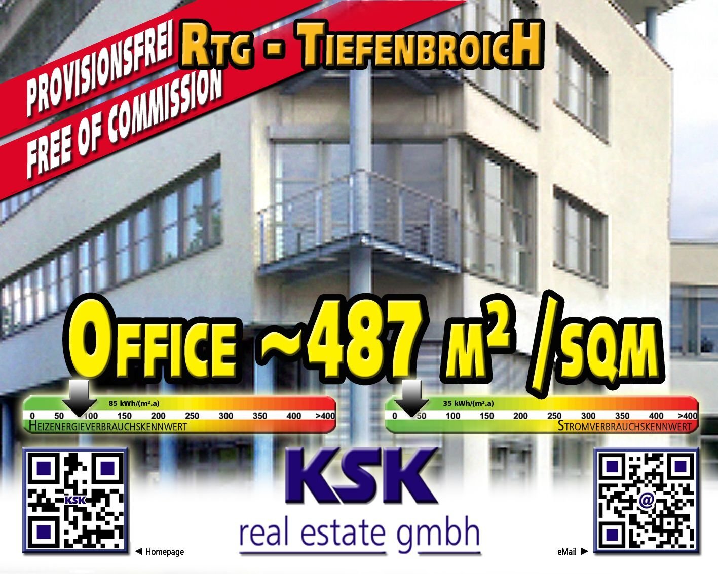 Bürofläche zur Miete provisionsfrei 9,50 € 487 m²<br/>Bürofläche Tiefenbroich Ratingen 40880