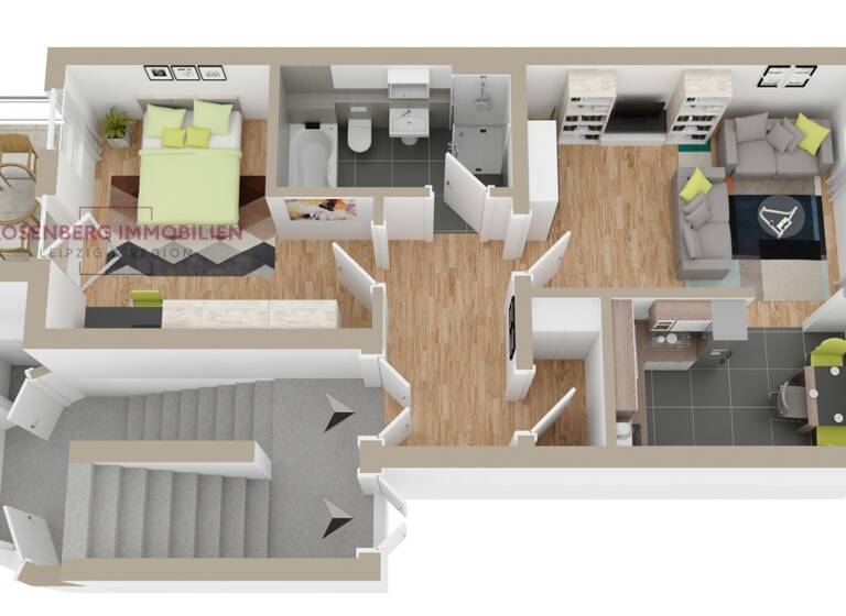 Wohnung zum Kauf 159.900 € 2 Zimmer 60 m²<br/>Wohnfläche 2.<br/>Geschoss Gießerstraße 34 WE06 Plagwitz Plagwitz 04229