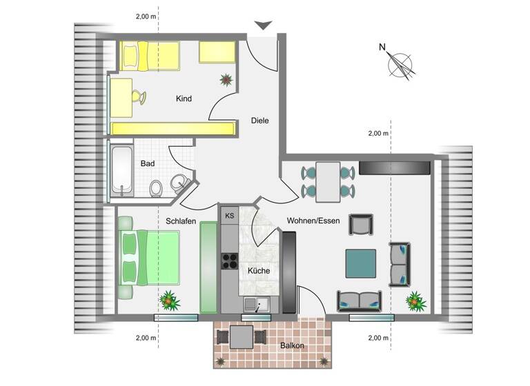 Wohnung zum Kauf 215.000 € 3 Zimmer 65,2 m²<br/>Wohnfläche Dachgeschoss<br/>Geschoss Mössingen Mössingen 72116