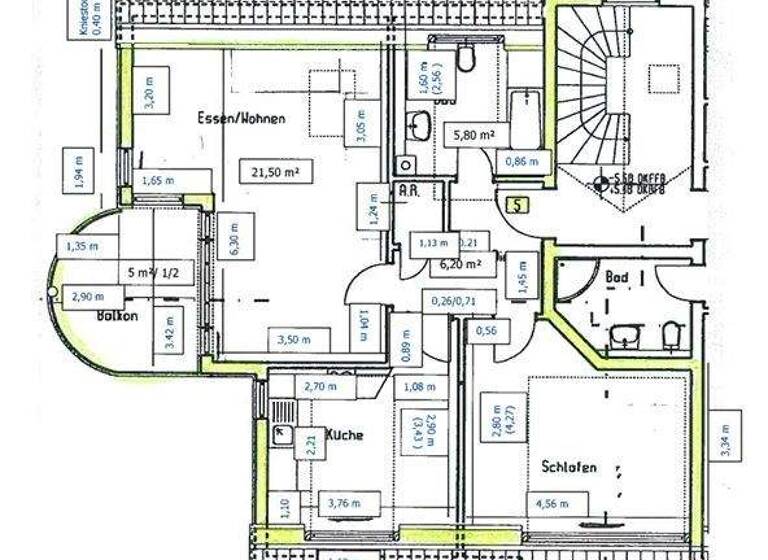 Wohnung zur Miete 1.350 € 2 Zimmer 65 m² 2. Geschoss frei ab sofort Mainz-Kastel Mainz-Kastel / Mainz-Kastel 55252