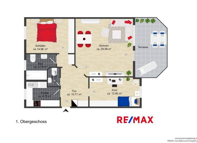 Wohnung zum Kauf 88.000 € 3 Zimmer 88 m² Glindenberg 39326