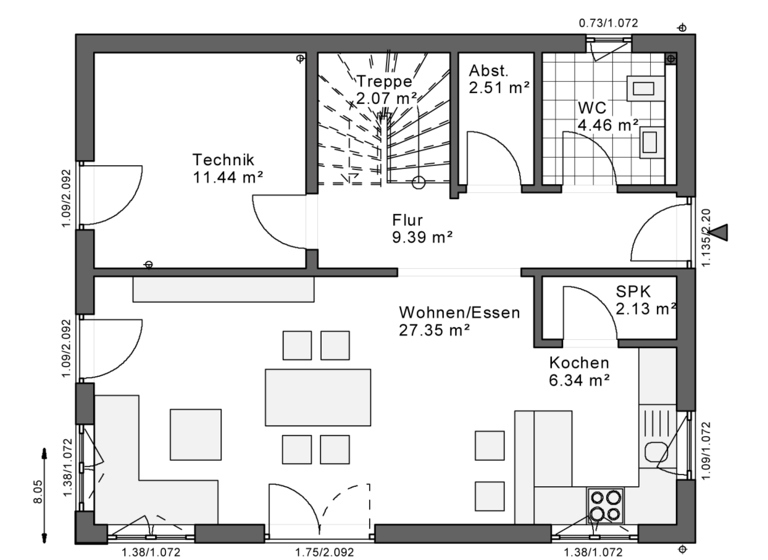 Einfamilienhaus zum Kauf provisionsfrei 375.414 € 3 Zimmer 133 m² 558 m² Grundstück Bad Münstereifel 53902