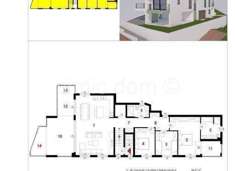 Wohnung zum Kauf 562.640 € 3 Zimmer 141 m² 3. Geschoss Tucepi