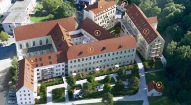 Wohnung zur Miete 1.240 € 3 Zimmer 76 m² Geschoss 2/4 Peter und Paul Landshut 84028