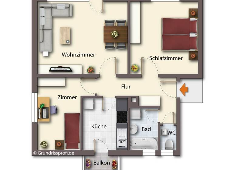 Wohnung zum Kauf 359.000 € 3 Zimmer 76 m² Mühlengasse 4 Allensbach 78476